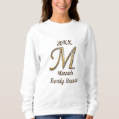 Wiedersehen Gold Letter M Monogram Keepake Sweatshirt (Vorderseite)