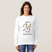 Wiedersehen Gold Letter M Monogram Keepake Sweatshirt (Vorne ganz)