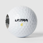 Wiedersehen Golf Outgestreiftes Flüssiges Silber Golfball (Logo)