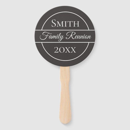 Wiedersehen Gray Circle Fächer (Vorderseite)