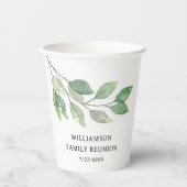 Wiedersehen Green Personalisiert Pappbecher (Vorderseite)