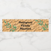 Wiedersehen Green Tree Branch Große Ansammlung Wasserflaschenetikett (Einzelnes Label)