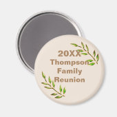 Wiedersehen Green Tree Branch Keepake Memento Magnet (Vorderseite/Rückseite)