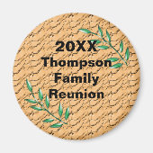 Wiedersehen Green Tree Branch Keepake Memento Magnet (Vorne)