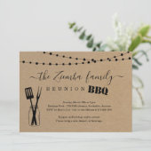 Wiedersehen GRILLEN Einladung (Stehend Vorderseite)