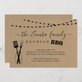 Wiedersehen GRILLEN Einladung (Vorne/Hinten)