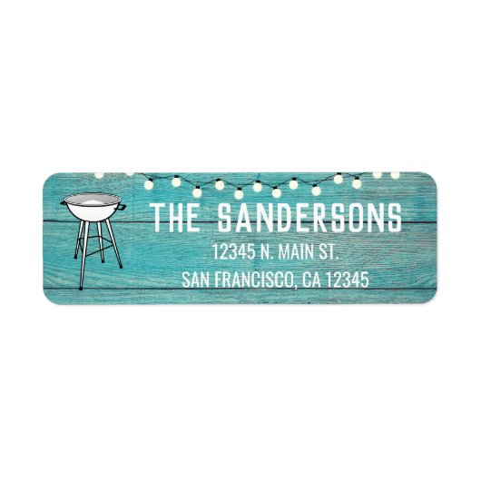 Wiedersehen GRILLEN Jährlich Barbecue Rustic (Vorne)