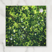 Wiedersehen-Grüne Blätter Tree Branches Event Geschenkanhänger (Rückseite)