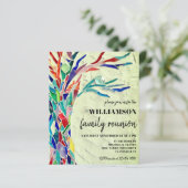 Wiedersehen Grüne Einladung der Familie Budget Tre (Stehend Vorderseite)