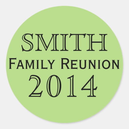 Wiedersehen-Grüner Hintergrund Runder Aufkleber (Vorderseite)