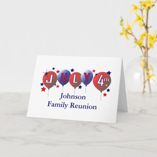 Wiedersehen-Grußkarte der vierten Juli-Reihe Karte (Gelbe Blume)