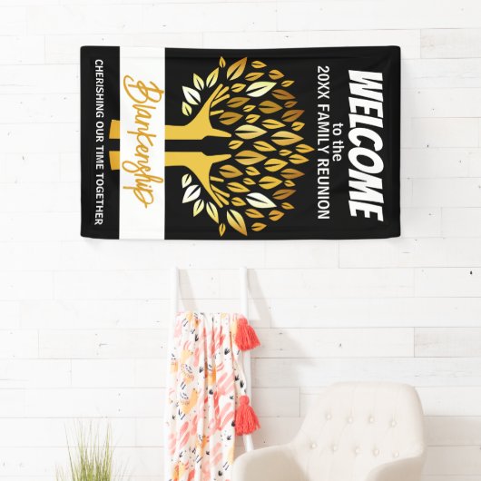 Wiedersehen Hands der Familie Tree Blätter benutze Banner (Insitu)