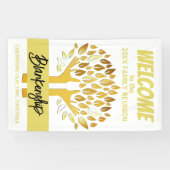 Wiedersehen-Hands der Produktfamilie Tree-Blätter Banner (Horizontal)