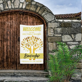 Wiedersehen-Hands der Produktfamilie Tree-Blätter  Banner