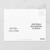 Wiedersehen Handwriting Typografie Schwarz-weiß Postkarte (Rückseite)