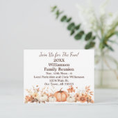 Wiedersehen Herbst Herbst Erntedank Einladung (Stehend Vorderseite)