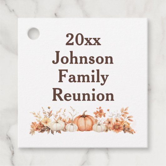 Wiedersehen Herbst Herbst Erntedank Einladung Geschenkanhänger (Vorderseite)