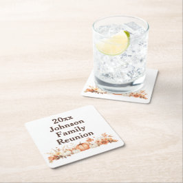 Wiedersehen Herbst Herbst Erntedank Einladung Rechteckiger Pappuntersetzer