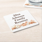 Wiedersehen Herbst Herbst Erntedank Einladung Rechteckiger Pappuntersetzer (angewinkelt)