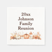 Wiedersehen Herbst Herbst Erntedank Einladung Serviette (Vorderseite)