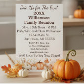 Wiedersehen Herbst-Herbstkarte für Erntedank Einladung