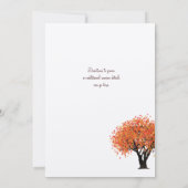 Wiedersehen-Herbstbaum Einladung (Rückseite)