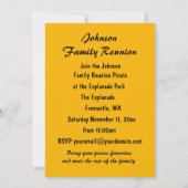 Wiedersehen Herbstbaum-Foto-Rahmen Einladung (Rückseite)