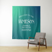 Wiedersehen-Hintergrund für moderne Gradient-Famil Wandteppich (Beispiel)