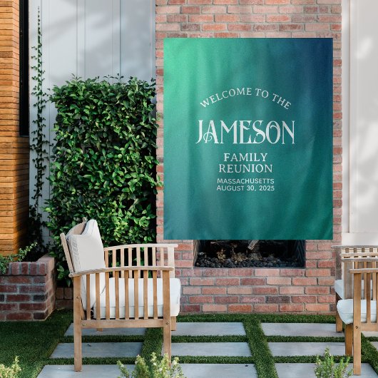 Wiedersehen-Hintergrund für moderne Gradient-Famil Wandteppich