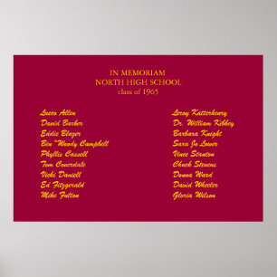 Wiedersehen in Memorialplakaten Poster