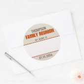 Wiedersehen Individuelle Name Abzeichen Runder Aufkleber (Umschlag)