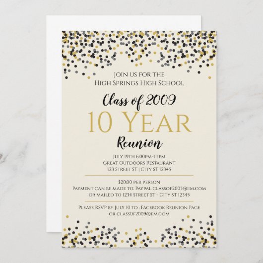 Wiedersehen Invite Einladung (Vorne/Hinten)