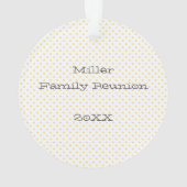 Wiedersehen-Jahr-Blume für die Fahrradfamilie Plat Ornament (Rückseite)