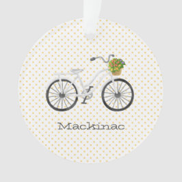 Wiedersehen-Jahr-Blume für die Fahrradfamilie Plat Ornament