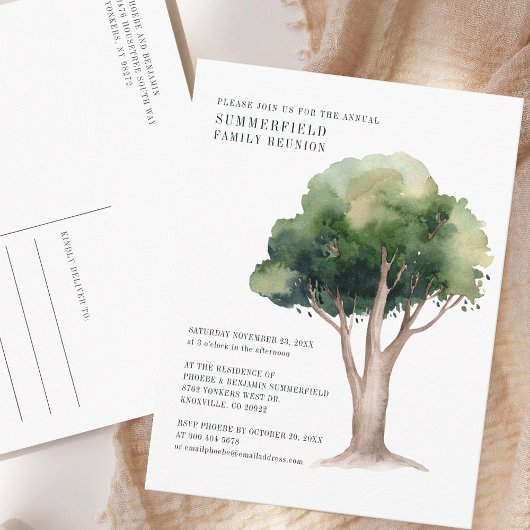 Wiedersehen Jährlich Einladungspostkarte