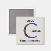 Wiedersehen Keepake-Marbour-Letter-C-Monogramm Magnet (Vorderseite/Rückseite)