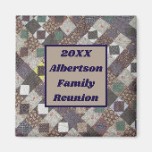 Wiedersehen Keepake Patchwork Quilt-Ansammlung Magnet (Vorne)