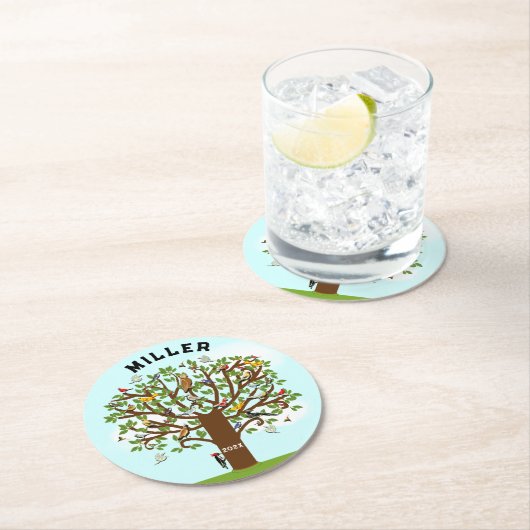 Wiedersehen Keepake Round Paper Untersetzer (Vor Ort)