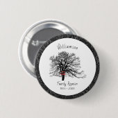 Wiedersehen Keepake-Tree | Elegant Black Button (Vorne & Hinten)