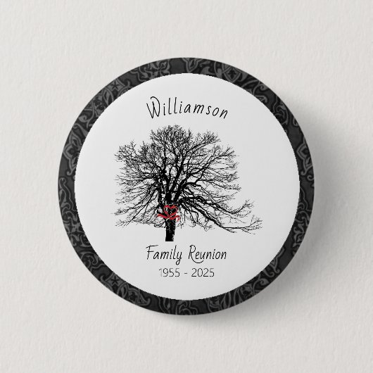 Wiedersehen Keepake-Tree | Elegant Black Button (Vorderseite)