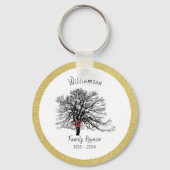 Wiedersehen Keepake-Tree | Gold Schlüsselanhänger (Vorderseite)