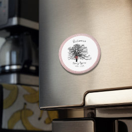 Wiedersehen Keepake-Tree | Rose Gold Glitzer Magnet