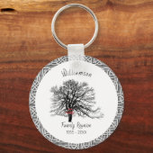 Wiedersehen Keepake-Tree | Silver Celtic Schlüsselanhänger (Vorderseite)