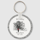 Wiedersehen Keepake-Tree | Silver Celtic Schlüsselanhänger (Vorderseite)