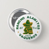 Wiedersehen-Knöpfe 1975 Rancho Alamitos Button (Vorne & Hinten)