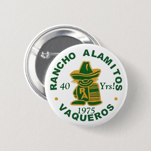 Wiedersehen-Knöpfe 1975 Rancho Alamitos Button (Vorne & Hinten)