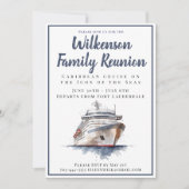 Wiedersehen Kreuzfahrt zur Familie Paradies Einladung (Vorderseite)