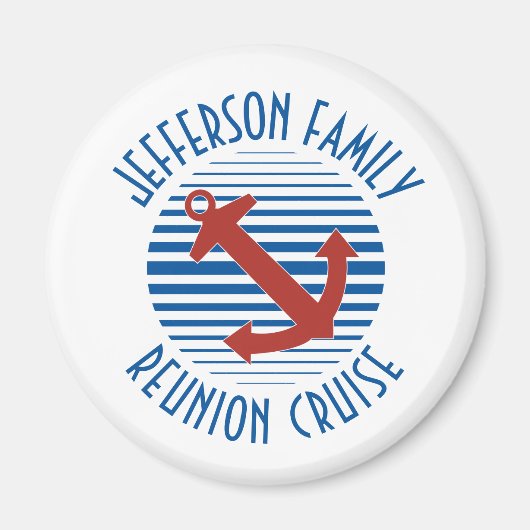 Wiedersehen Kreuztürmagnet mit Anker Magnet (Vorne)