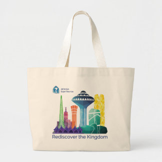 Wiedersehen-Leinwandtasche Jumbo Stoffbeutel