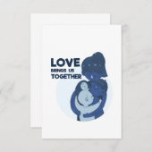 Wiedersehen Liebe bringt uns zusammen Einladung (Vorne/Hinten)